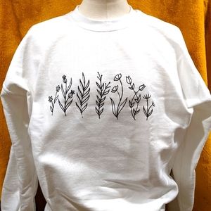 Women's sweatshirt flower print
